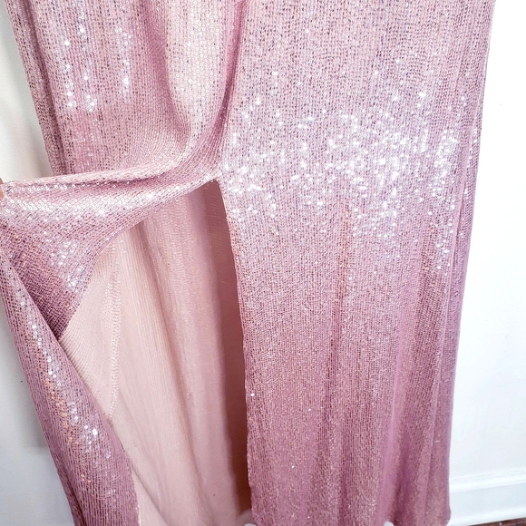 $2,574 NWT Temperley LONDON Pink Sparkle Gown 8 M - Picture 9 of 14